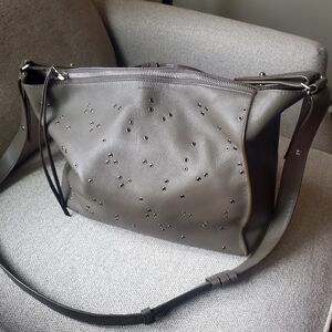 All Saints Junai Grey Shoulder Crossbody Bag